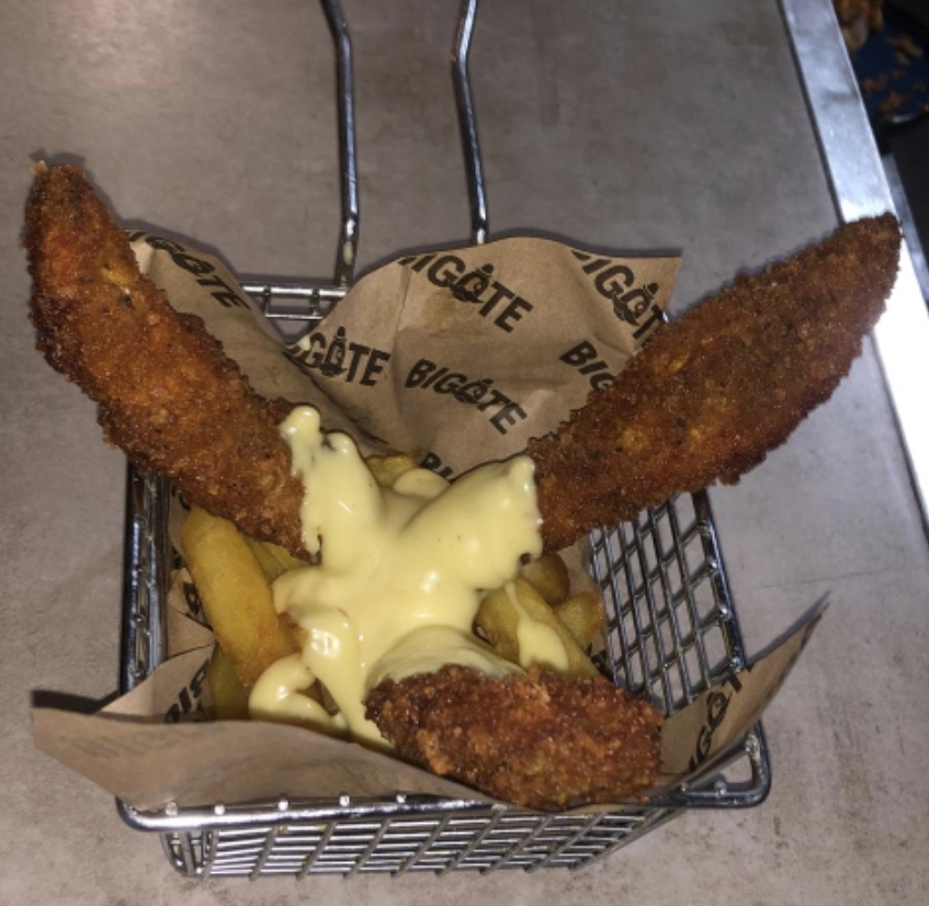 Tiras de pollo kentuky